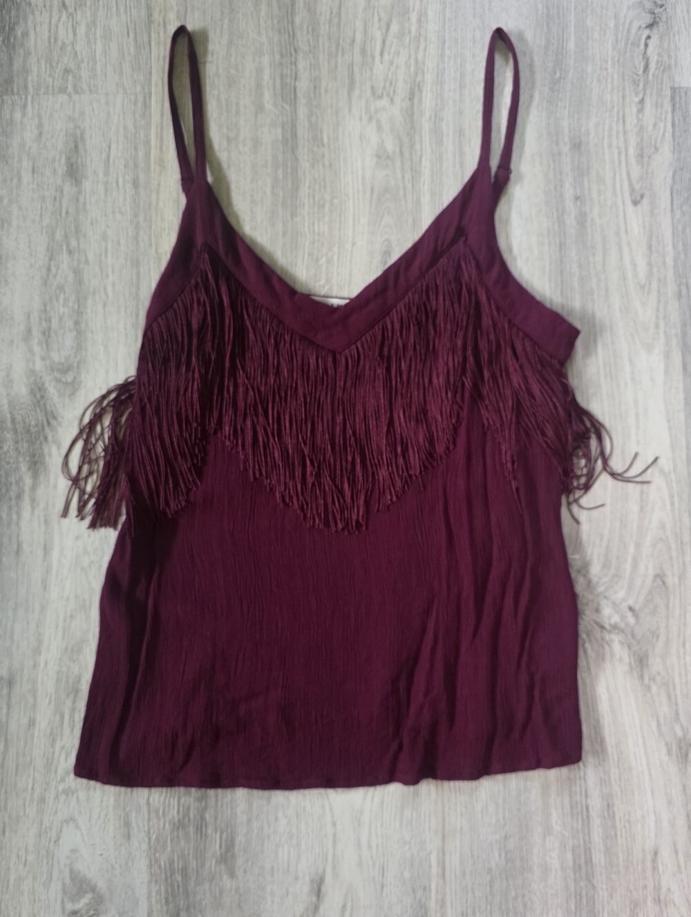 Idyllwind Burgundy Fringe Tank top Miranda Lambert
